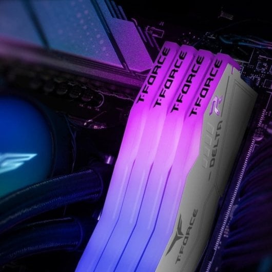 Team Group T-FORCE DELTA RGB DDR5 6000MHz 32GB 2x16GB CL38 Dual AMD EXPO e Intel XMP Blanco