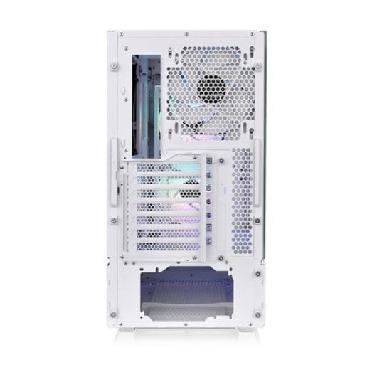 Thermaltake Midi Tower Weißes SPCC RGB ATX/EATX USB-C-Gehäuse aus gehärtetem Glas