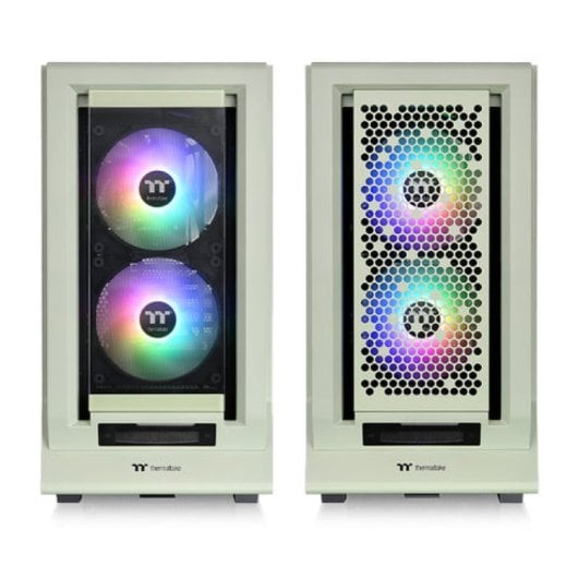 Torre Thermaltake Verde Midi Tower Ventanas Vidrio Templado RGB ATX 7 Slot 2x140mm