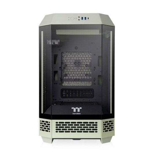 Torre PC Thermaltake The Tower 250 Mini-ITX LCD 2x120mm Verde Matcha Vidrio Templado
