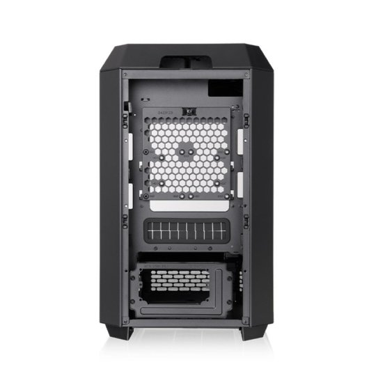 Thermaltake The Tower 250 Mini-ITX LCD 2x120mm Schwarz/Weiß PC-Tower aus gehärtetem Glas