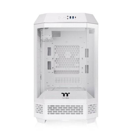 Thermaltake The Tower 250 Torre Mini-ITX SPCC com Janela, LCD e USB-C Branca