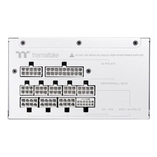 Fuente de Alimentación Thermaltake 850W 80 PLUS Gold ATX 3.1 Totalmente Modular Blanca