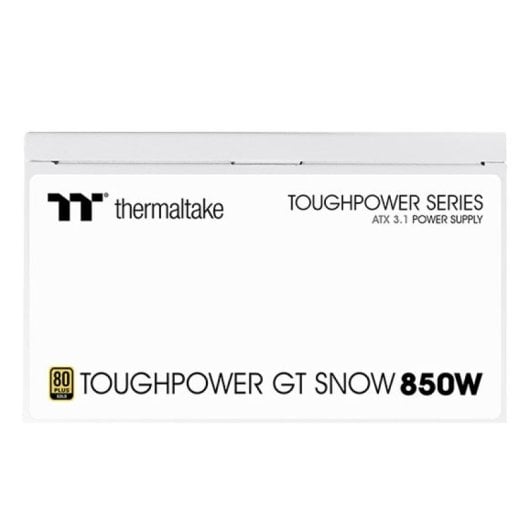 Fuente de Alimentación Thermaltake 850W 80 PLUS Gold ATX 3.1 Totalmente Modular Blanca