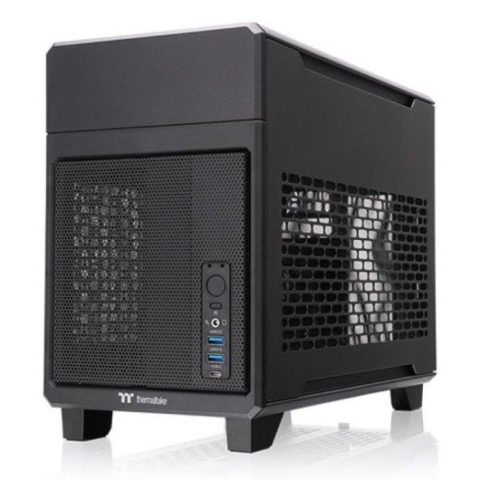 Thermaltake TR100 Mini Tower Mini-ITX USB 3.2 Gen2 Tipo C Negra