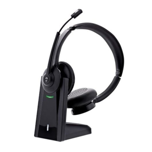 Auriculares TnB inalámbricos Bluetooth 2.4 GHz con base de carga y micrófono boom