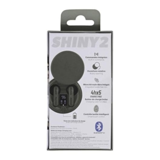 Auriculares T'nB inalámbricos Bluetooth 5.1 verdes con micrófono y control táctil