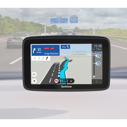 Navigatore GPS TomTom per auto e camion, 6″ Wi-Fi, Bluetooth, 32 GB, mappe Europa