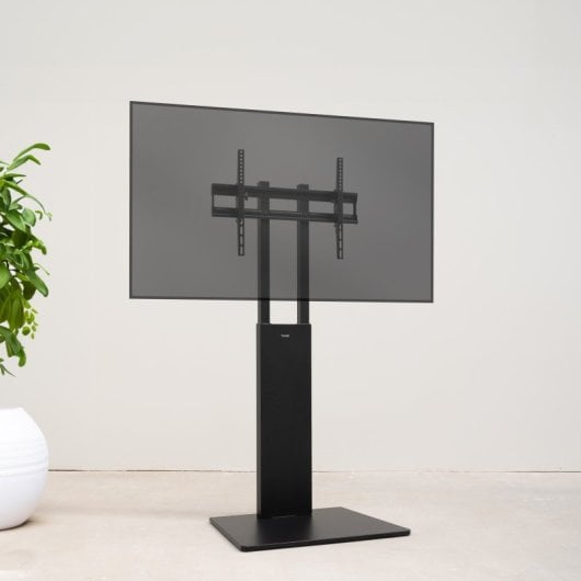 Soporte de suelo TooQ Mirror para pantallas 32”-85” acero negro altura regulable