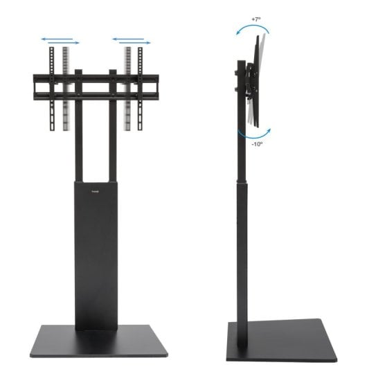 Soporte de suelo TooQ Mirror para pantallas 32”-85” acero negro altura regulable
