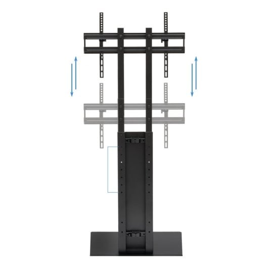 Soporte de suelo TooQ Mirror para pantallas 32”-85” acero negro altura regulable