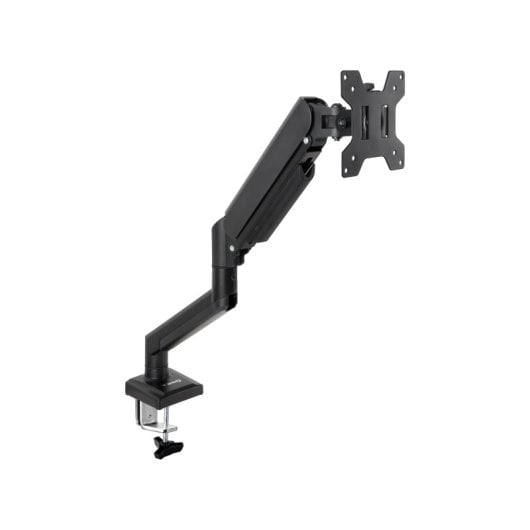 TooQ Monitorhalterung Gasfeder Schwarz Edelstahl 13-34″ 10kg 360° Drehung