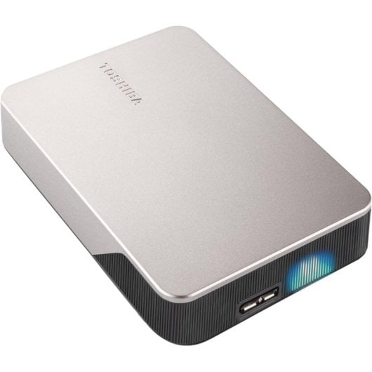 Toshiba Canvio Flex HDD da 4 TB, 5000 MB/s, Canvio Flex USB 3.2 Gen1, argento compatto