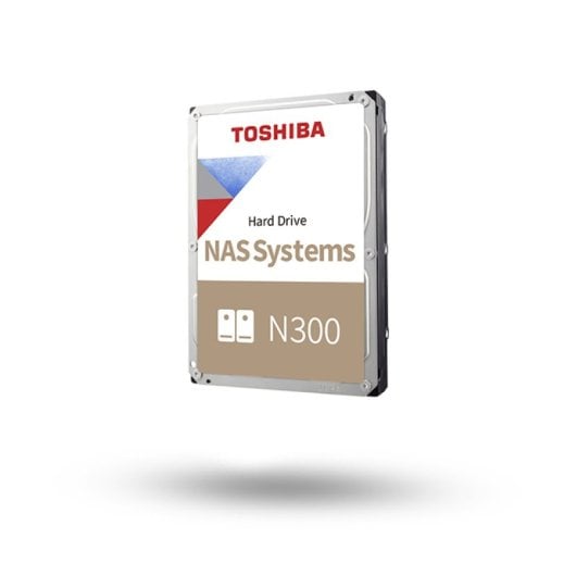 HDD Toshiba N300 da 8 TB, 3,5″, 7200 rpm, SATA III, 281 MiB/s, per NAS + 512 MB di buffer