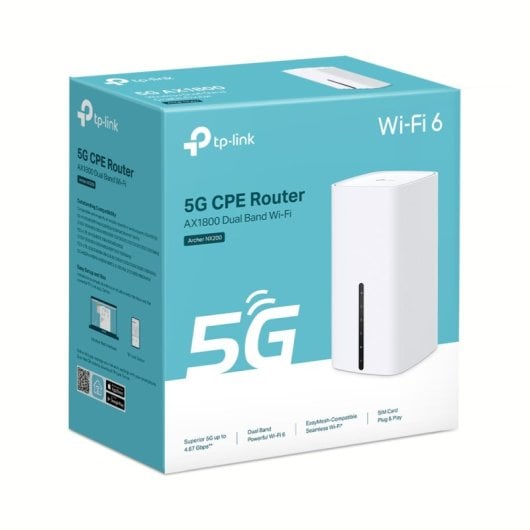 Router TP-Link Archer NX200 Ethernet 1201Mbit/s Wi-Fi 6 Doble Banda 5G SIM VPN Cortafuegos