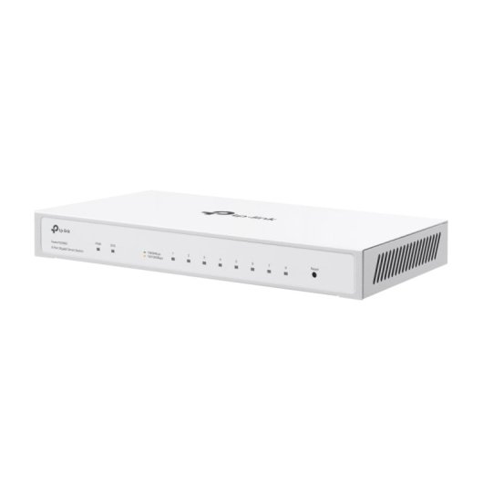 Switch TP-Link 8 Puertos Gigabit Intel, Gestionado, PoE, Sin Ventilador, Blanco