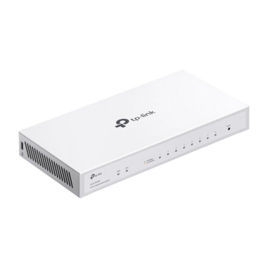 Switch TP-Link 8 Puertos Gigabit Intel, Gestionado, PoE, Sin Ventilador, Blanco