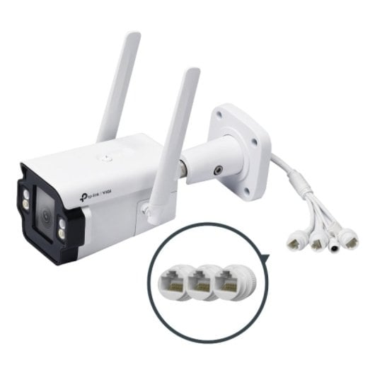 Telecamera IP esterna TP-Link InSight S345-4G 4MP 4G con tripla LAN e visione notturna LightPro