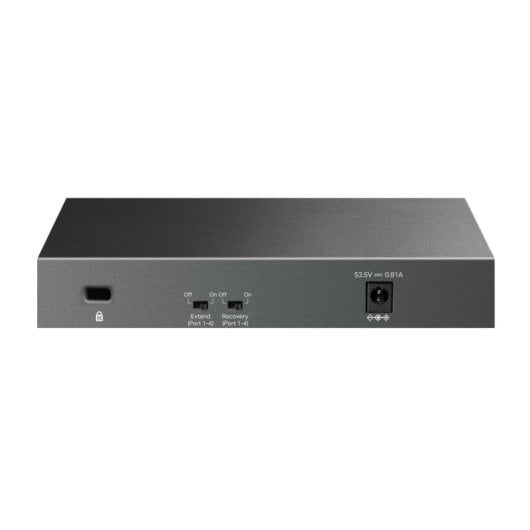 Switch TP-Link 6 puertos Fast Ethernet 4 PoE 47,76W sin ventilador QoS montaje pared
