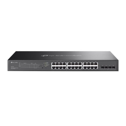 TP-Link 24-Port Gigabit L2+ 4 SFP PoE+ 150W verwalteter lüfterloser Switch