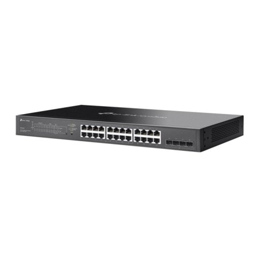 TP-Link 24-Port Gigabit L2+ 4 SFP PoE+ 150W verwalteter lüfterloser Switch