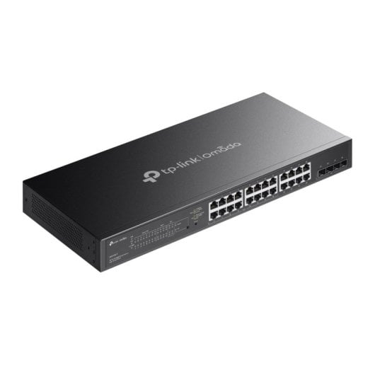 TP-Link 24-Port Gigabit L2+ 4 SFP PoE+ 150W verwalteter lüfterloser Switch