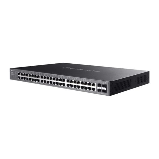 Switch TP-Link 48 puertos Gigabit, 4 SFP, PoE+, L2/L2+, 230W, Rack 1U