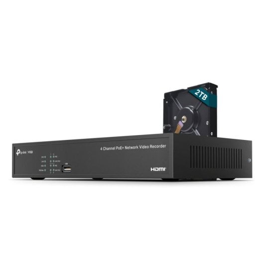 TP-Link VIGI NVR1004H-4P-2TB 4CH 4K PoE 2TB HDMI SATA NVR-Recorder