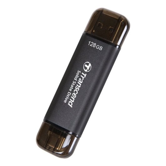 Transcend ESD310C SSD 128 Go 3D NAND 1050 Mo/s USB 3.2 Gen 2x2 Aluminium AES Thunderbolt