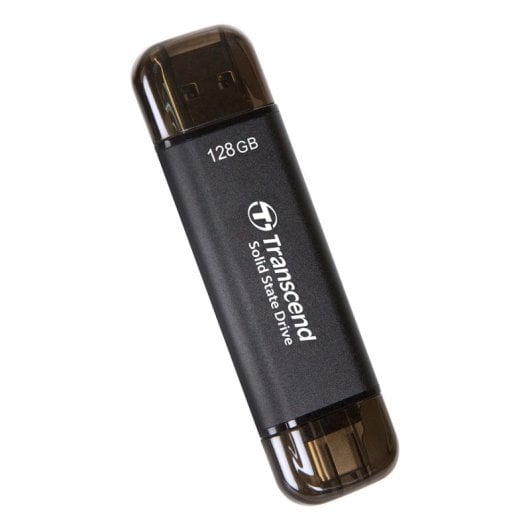 Transcend ESD310C SSD 128 Go 3D NAND 1050 Mo/s USB 3.2 Gen 2x2 Aluminium AES Thunderbolt