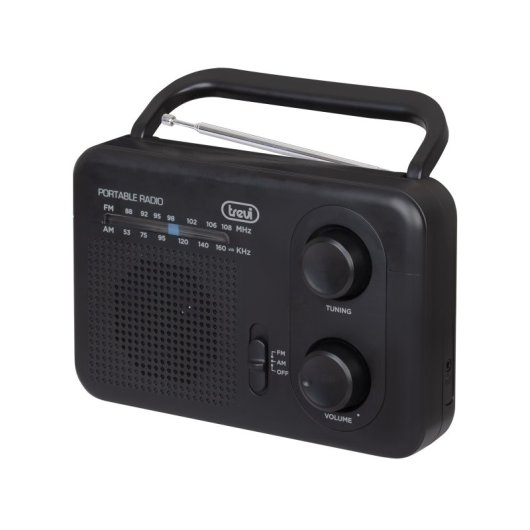Rádio analógico portátil Trevi 0RA7F6400 preto