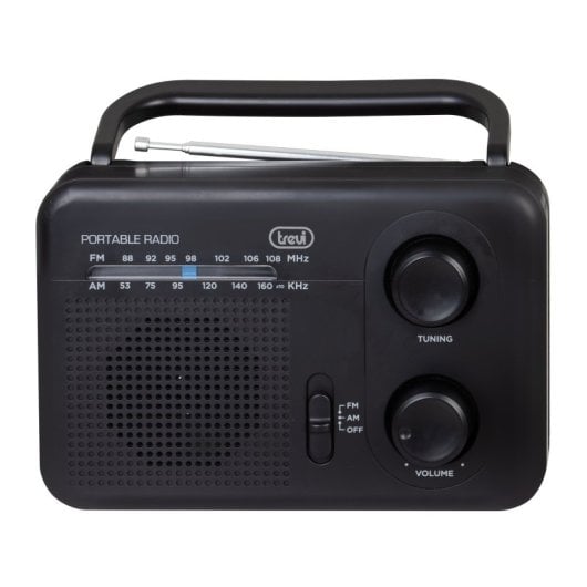 Rádio analógico portátil Trevi 0RA7F6400 preto