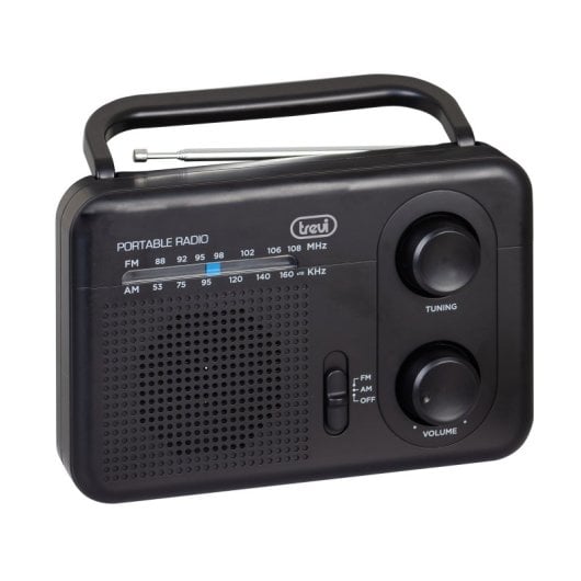 Rádio analógico portátil Trevi 0RA7F6400 preto