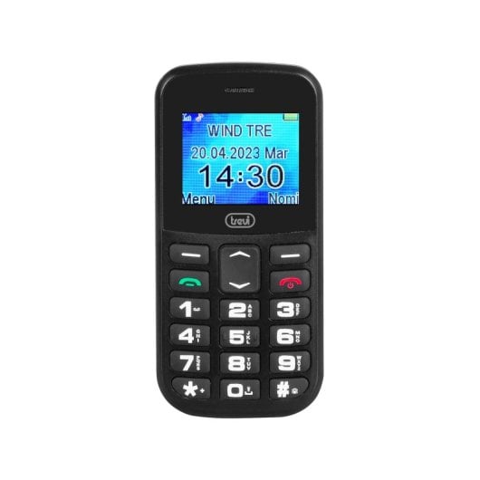 Teléfono Trevi Max 20 pantalla 1.77? TFT, cámara trasera flash, batería 600 mAh, SOS, MicroSD, negro
