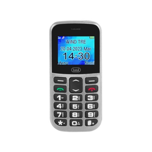Trevi Silver Seniorentelefon mit 2G-Kamera, USB-C-Taschenlampe, MicroSD, 600 mAh