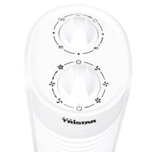 Ventilador torre Tristar VE-5900 Blanco 35W 3 velocidades Temporizador Oscilante
