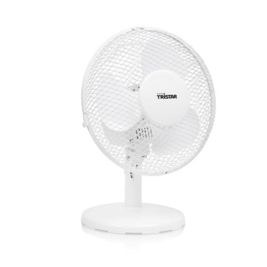 Ventilador de mesa Tristar VE-5923 motor 30W 23cm 2 velocidades oscilación 85º blanco