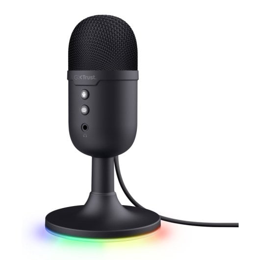 Microfone Cardióide RGB Compacto USB Trust GXT 234 Yunix com Saída para Auscultadores