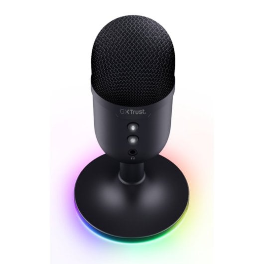 Microfone Cardióide RGB Compacto USB Trust GXT 234 Yunix com Saída para Auscultadores