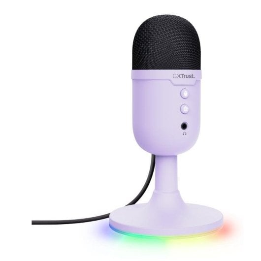 Micrófono Trust GXT 234 Yunix USB cardioide con mute y RGB