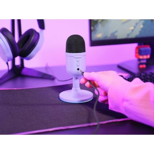 Micrófono Trust GXT 234 Yunix USB cardioide con mute y RGB