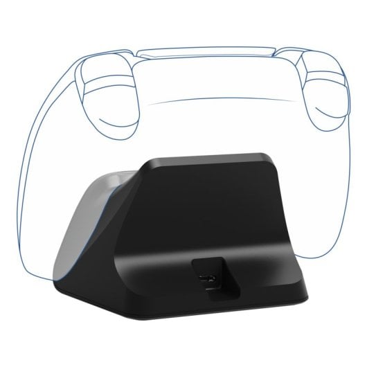 Soporte de carga Trust GXT 255 PS5 LED multicolor antideslizante USB-C DualSense