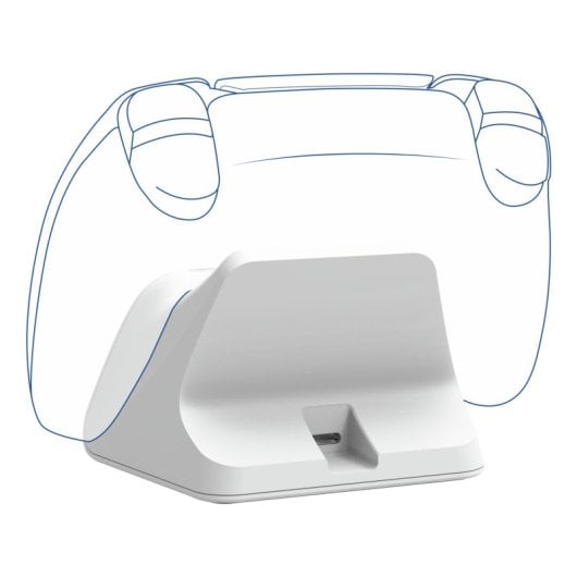 Soporte Trust GXT 255 para PS5 DualSense, Carga rápida, LED multicolor, Antideslizante
