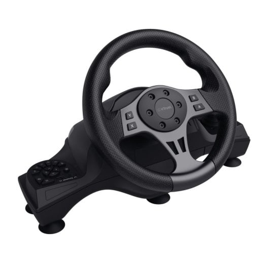 Volant de jeu multiplateforme Trust GXT 289 MOVI à pédales vibrantes 270°, noir