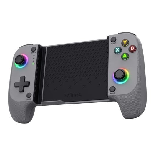 Manette de jeu Bluetooth Trust grise, 18 boutons, 600 mAh, compatible Android et iOS