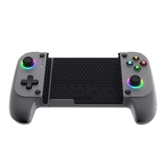Manette de jeu Bluetooth Trust grise, 18 boutons, 600 mAh, compatible Android et iOS