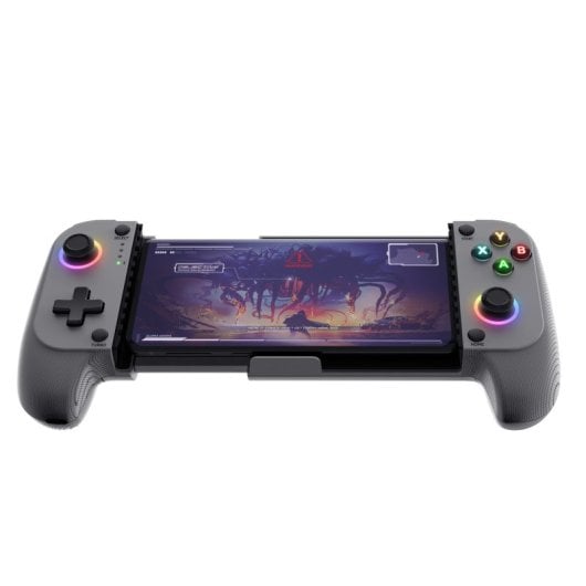 Manette de jeu Bluetooth Trust grise, 18 boutons, 600 mAh, compatible Android et iOS