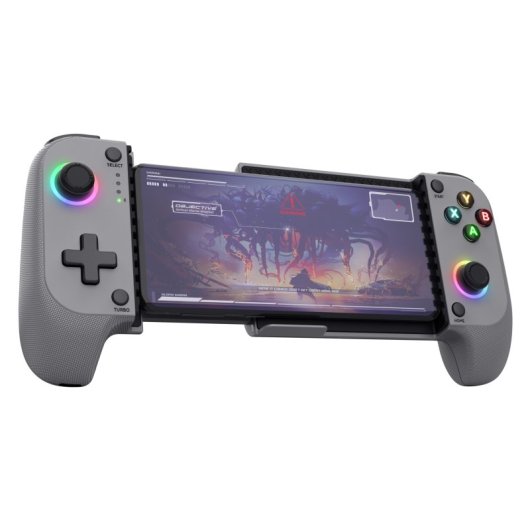 Manette de jeu Bluetooth Trust grise, 18 boutons, 600 mAh, compatible Android et iOS