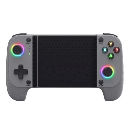 Manette de jeu Bluetooth Trust grise, 18 boutons, 600 mAh, compatible Android et iOS