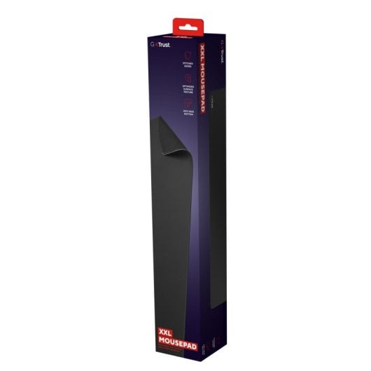 Alfombrilla Gaming Trust Negro XXL PET Borde Cosido Base Antideslizante 900x400mm